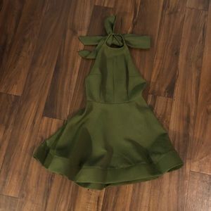 Luxxel Green Backless Cocktail Dress Size Small